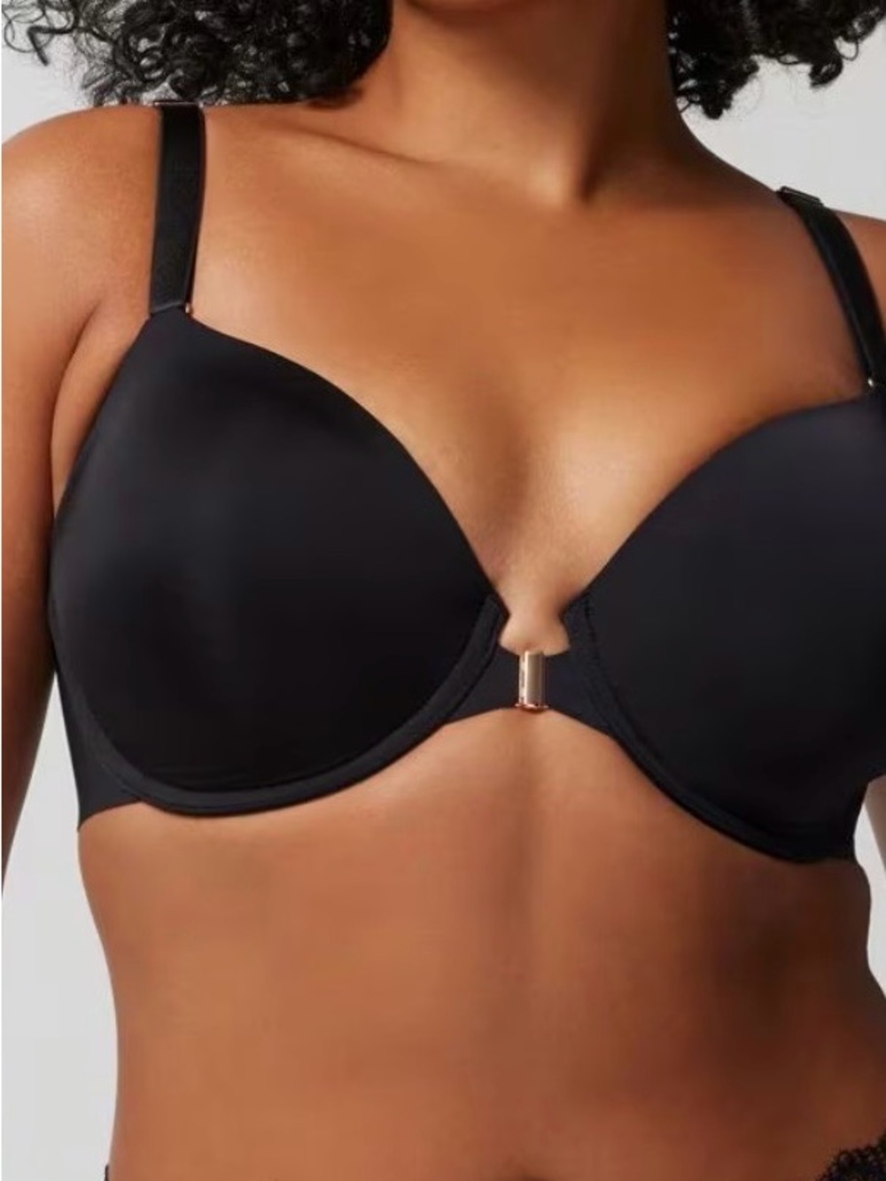 Soma Vanishing 360 Perfect Coverage Bra Size 40C Black NWT Front closure